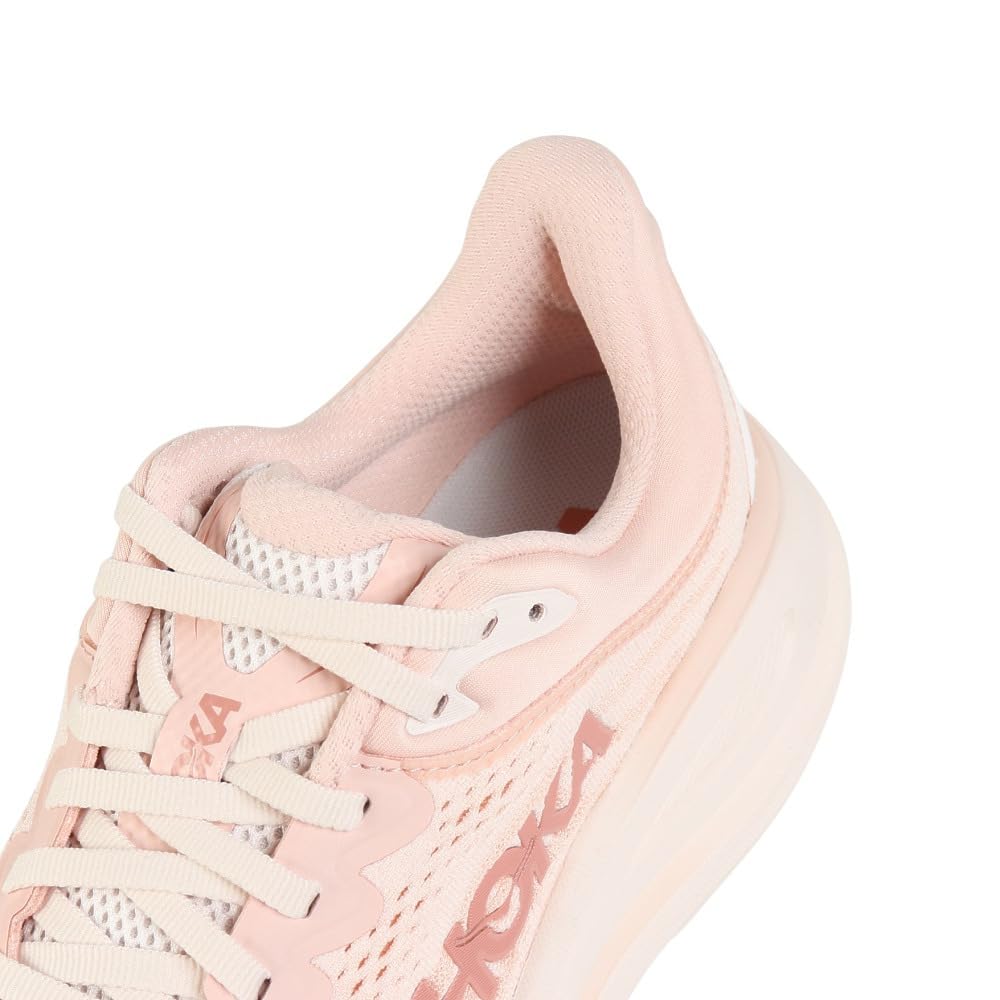 Hoka Bondi 9 Women's Road Running Shoe – Rose Latte/Rose Cream
