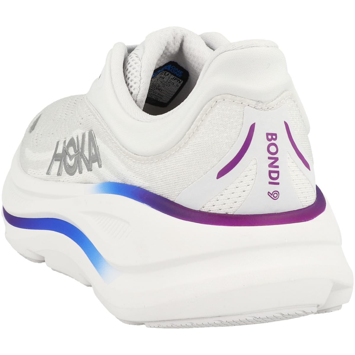 Hoka Bondi 9 Women's Road Running Shoe – Cosmic Grey/White