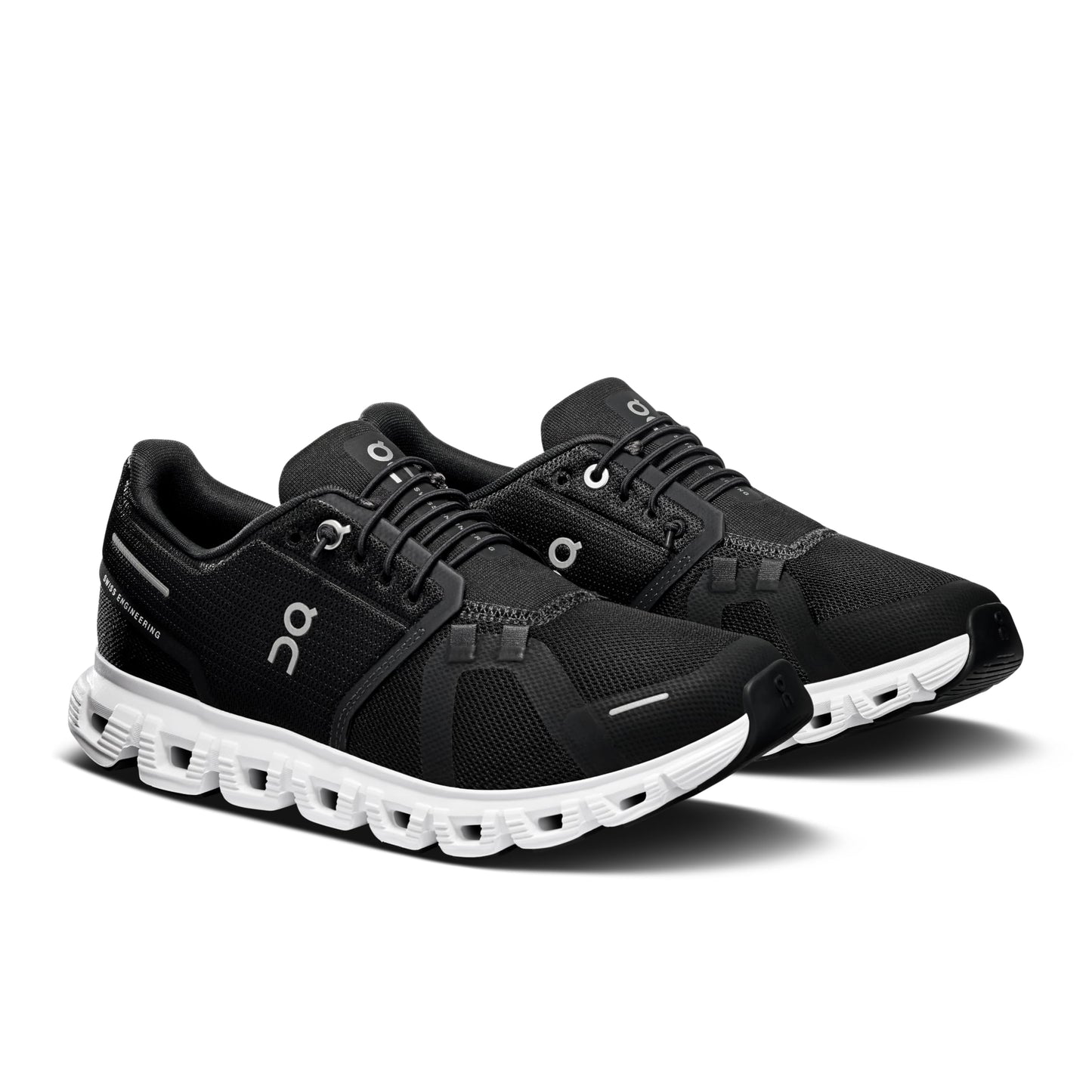 On Women's Cloud 6 Sneaker – Black/White