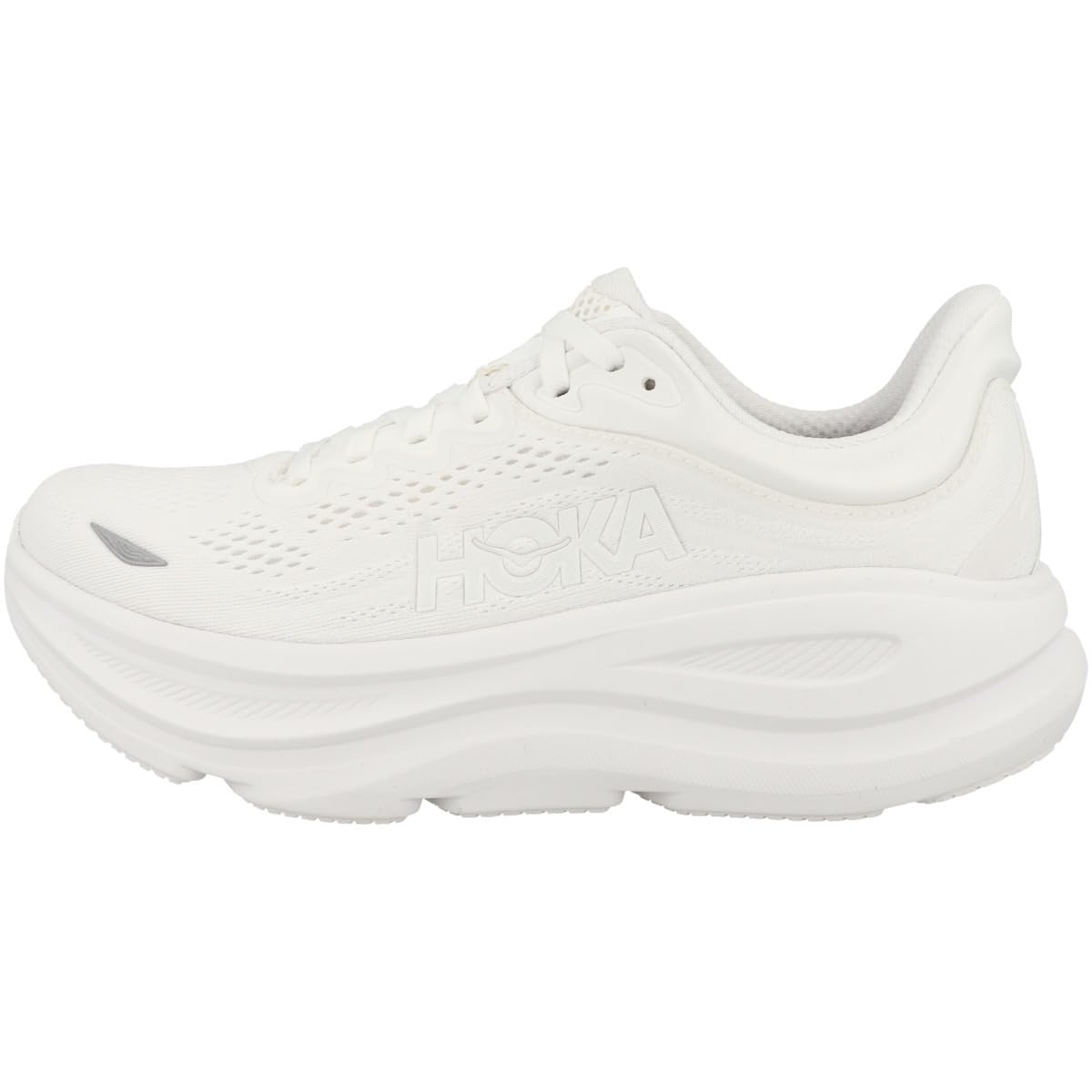 Hoka Bondi 9 Women's Road Running Shoe – White/White