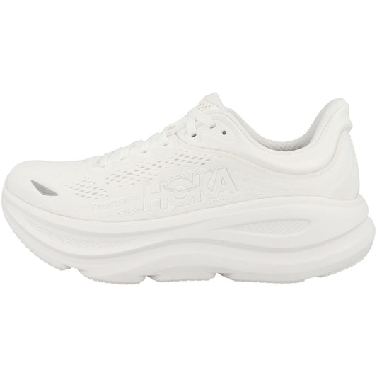 Hoka Bondi 9 Women's Road Running Shoe – White/White