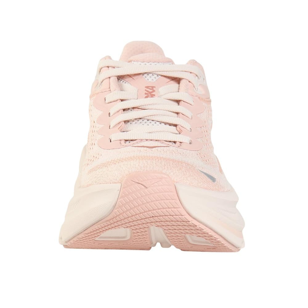 Hoka Bondi 9 Women's Road Running Shoe – Rose Latte/Rose Cream