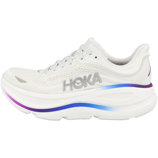Hoka Bondi 9 Women's Road Running Shoe – Cosmic Grey/White