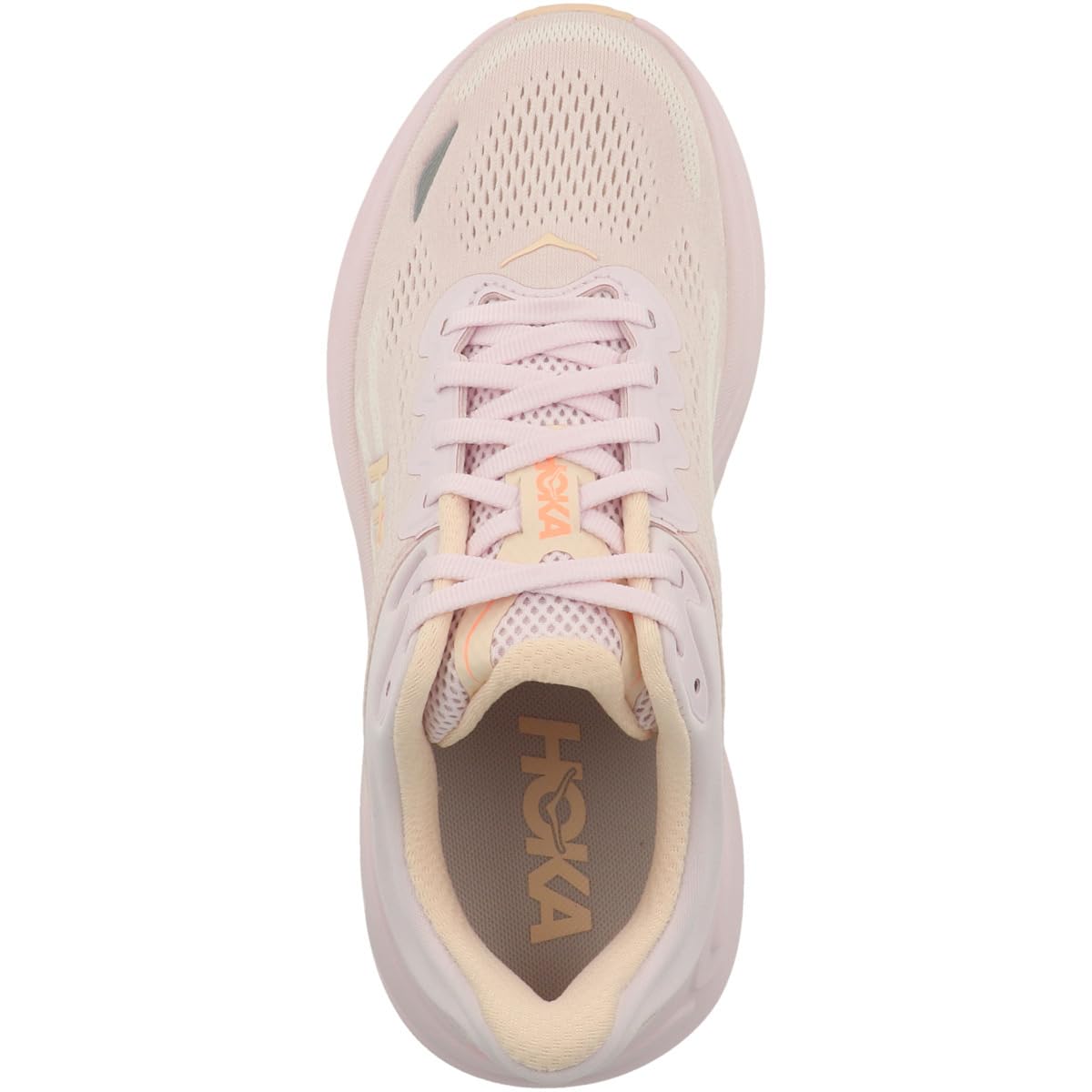 Hoka Bondi 9 Women's Road Running Shoe – Lilac Cream/Tangerine Glow
