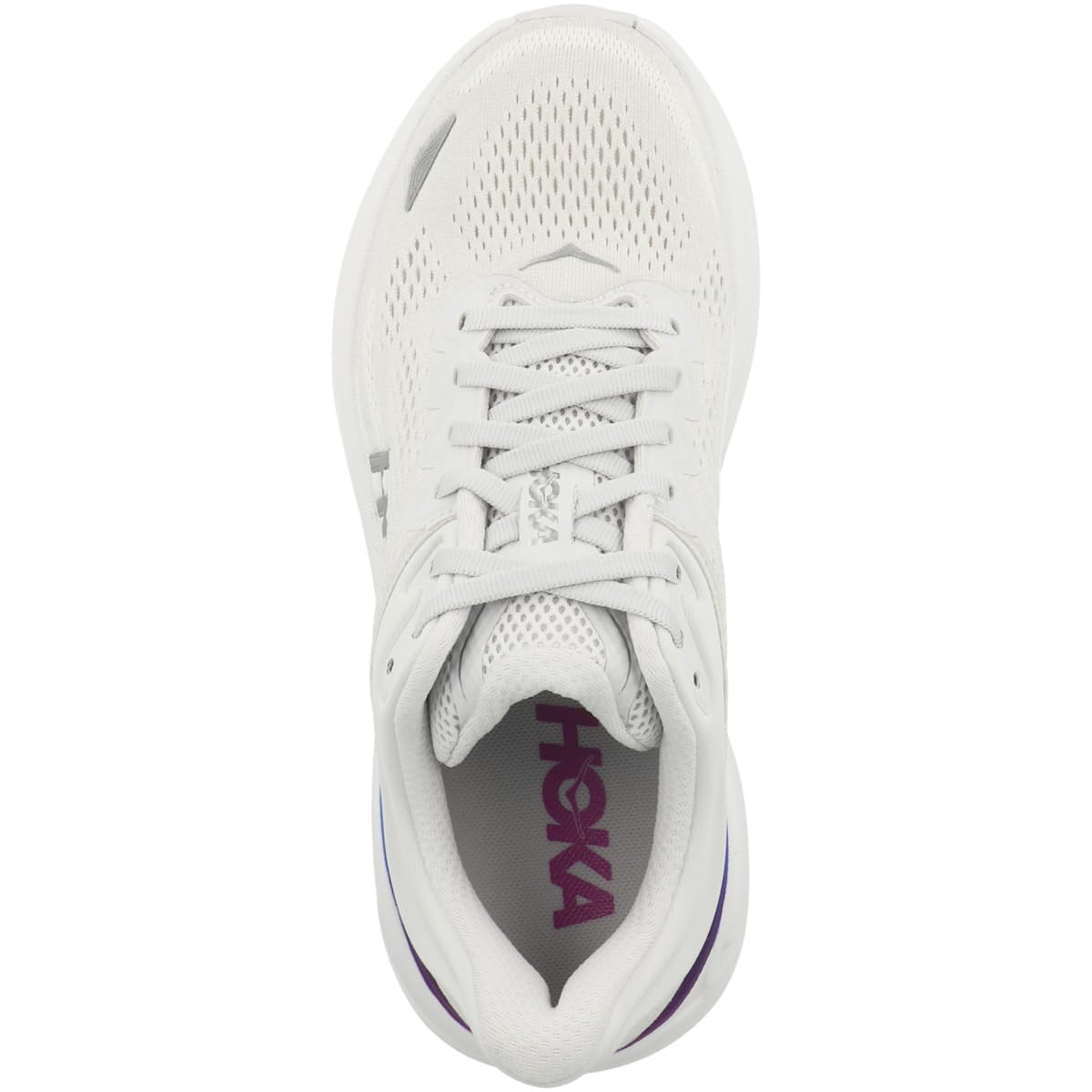 Hoka Bondi 9 Women's Road Running Shoe – Cosmic Grey/White