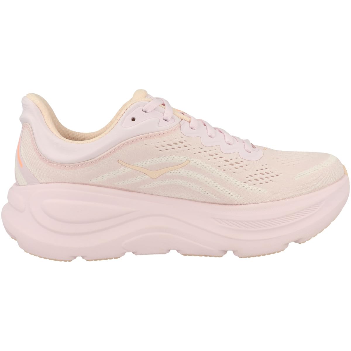 Hoka Bondi 9 Women's Road Running Shoe – Lilac Cream/Tangerine Glow