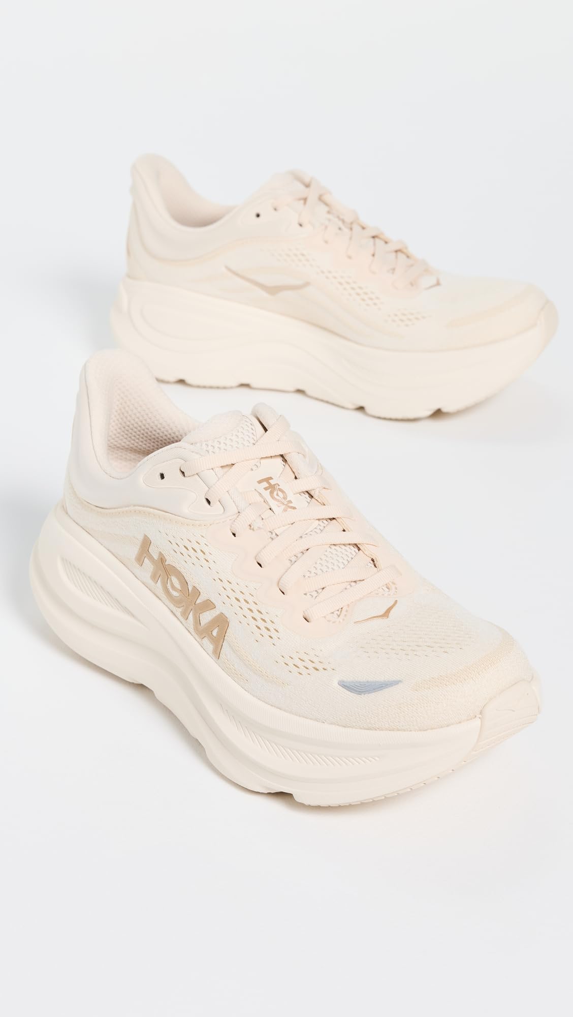 Hoka Bondi 9 Women's Road Running Shoe – Vanilla/Birch