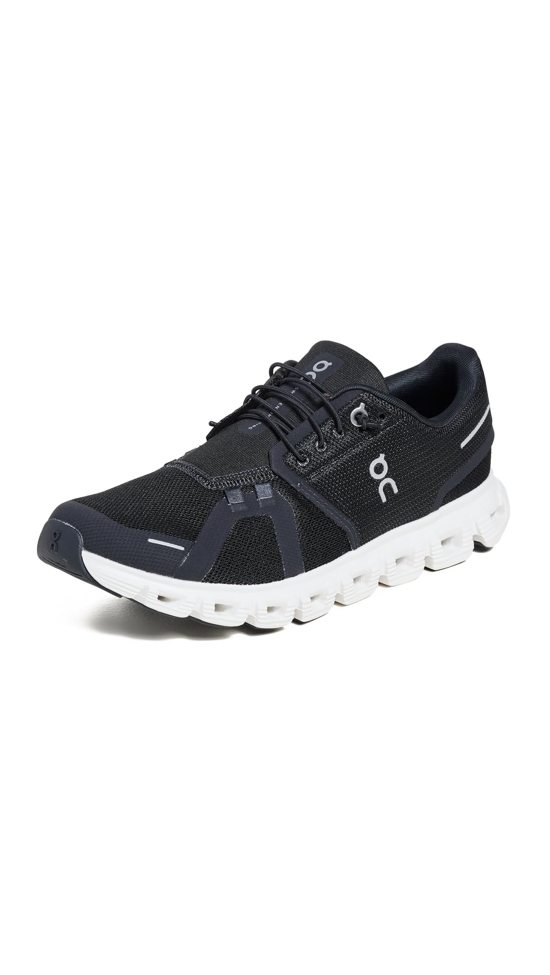 On Women's Cloud 6 Sneaker – Black/White