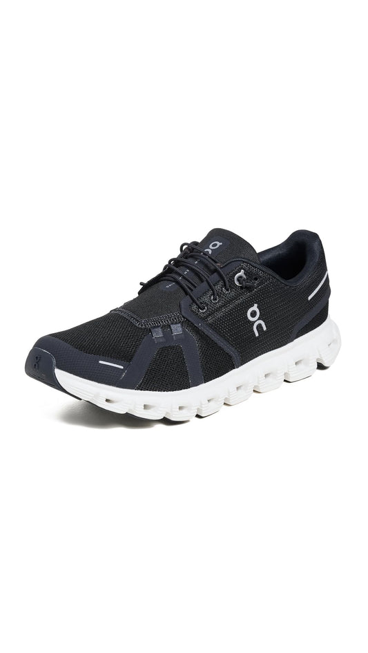 On Women's Cloud 6 Sneaker – Black/White