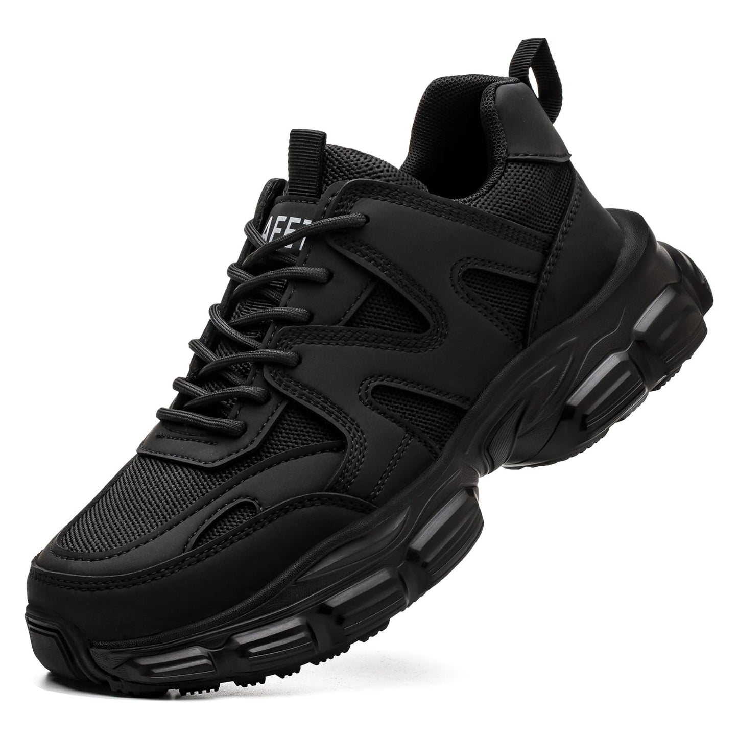 Steel Toe Work Sneakers – Wide Fit, Non-Slip Composite Safety Shoes, Unisex