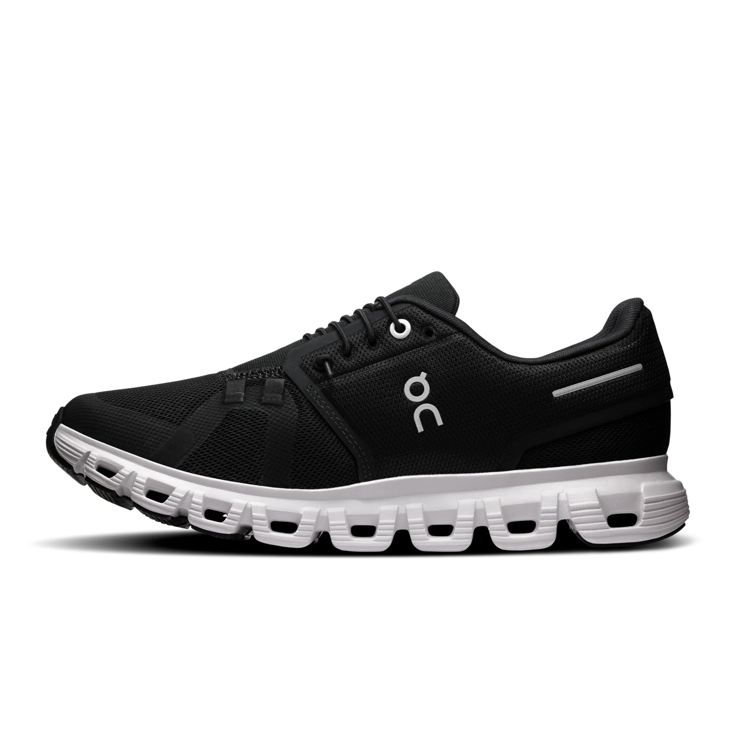 On Women's Cloud 6 Sneaker – Black/White
