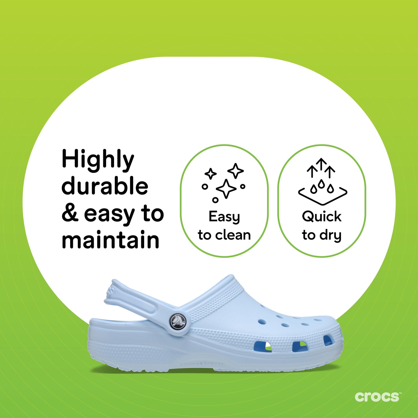 Crocs Classic Clog – Unisex, Blue Frost